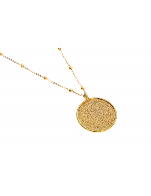 Silver Necklace Phaistos Disc