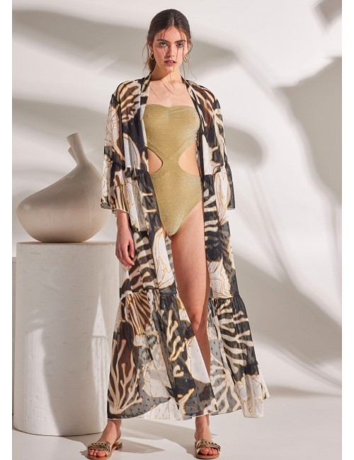 Knl's Silk Kaftan Dress