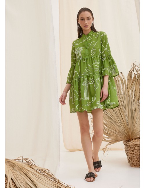 The KNL'S LIME MINI DRESS