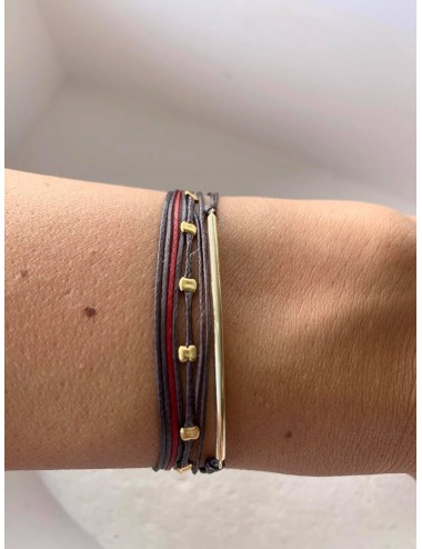 Bar bracelet with cords